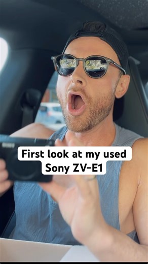 Opening my used Sony ZV-E1 for the first time.
