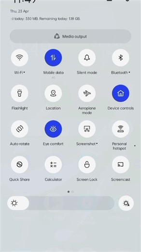 How to view data usage in the Control Center || OPPO A17K || #viral #viralshorts