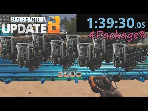 [WR] Beating Satisfactory in 99 MINUTES! 4Package% speedrun in 1:39:30 by Epiphane [Glitched]