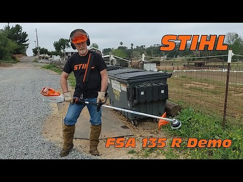 Stihl FSA 135 R cordless battery powered string trimmer review