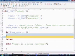 MySQL Tutorial 4 - Login Page Example