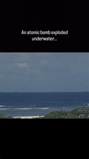 DailyScienceX [ Universe,Physics,Facts ] on Instagram: "What happens when an atomic bomb explodes underwater? 🌊💥 This isn’t just an explosion — it’s a collision between unimaginable energy and the power of the ocean. When a nuclear device detonates beneath the surface, the water doesn’t burn like air. Instead, it absorbs and transfers the shock, creating a massive pressure wave that travels faster and farther through the sea. A giant water column shoots into the sky, ships are crushed as if ma