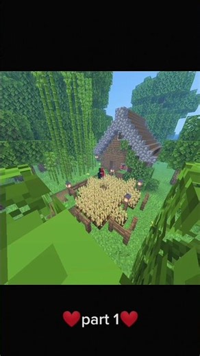 Cut Love Story part 1😊❤️💖 #minecraft