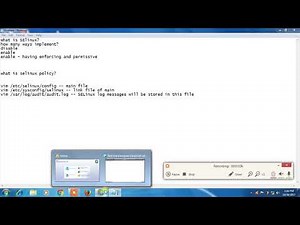 Managing SE Linux SELinux Telugu