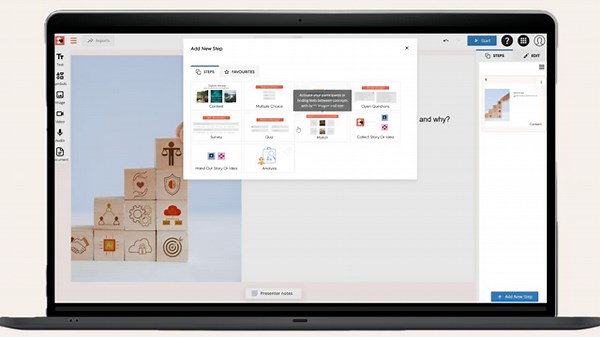 Create a presentation in Learnlab
