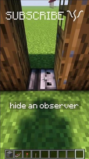 HIDDEN TRAP with an OBSERVER under your FRONT DOOR | Redstone with PsiVolt #minecraft #redstone