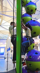 POV: It’s time to channel your inner Santa and practice your climbing (chimneys). 🧗🧑‍🎄 Your next adventure is calling… 📞 Who are you bringing along with you to Clip 'n Climb? 👇 | The O2