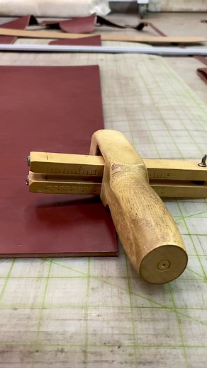 7.4K views · 98 reactions | Is there anything as satisfying as cutting leather straps with a strap cutter? It is such a simple and well designed tool that fits wonderfully in the hand and works exactly as it should. If only everything else in life were that easy! #txheritage #LeatherCraft #leather #leathertools #workshop #handtool #leatherwork #leatherworking #leatherworkshop #craftsman #artisan #maker #asmr | Texas Heritage Woodworks | Facebook