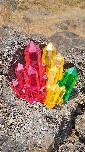 OMG 😱 Massive Red, Yellow & Green Crystal Towers Found in Million-Year-Old Volcanic Rock 💎