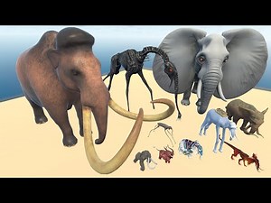 Colossal Woolly Mammoth Vs World Elephant - 3D Epic & Real Elephant, Mammoth Size Comparison