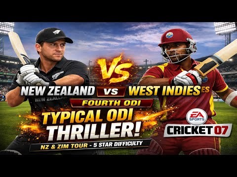 TYPICAL ODI THRILLER | FOURTH ODI | NZ vs WI | NZ & ZIM TOUR | CRICKET 07