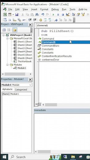 Short Membuat Tombol Link Antar Sheet di Excel