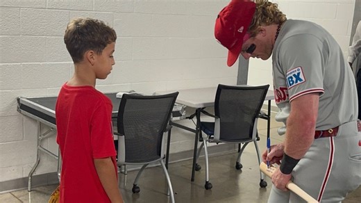 Phillies fan meets Harrison Bader after viral home run ball dispute