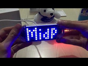 DIY DS3231 Touch Key Precision Hight Brightness LED Dot Matrix Display Desktop Alarm Clock Kit