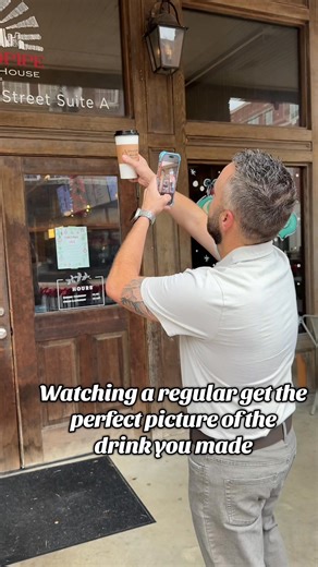 Is it even a 𝗖𝗿𝗶𝗺𝗶𝗻𝗮𝗹 if it doesn't end up on your Story? 🚔☕️ Watching our regulars love their drinks as much as we love making them is the best part of the job. Tag us in your "Standpipe in the wild" photos—we’re probably watching from the window like a proud parent! 😉😅 #StandpipeCoffee #LufkinTX #BaristaLife #DowntownLufkin #CoffeeArt | Standpipe Coffee House