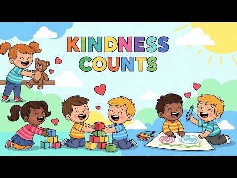 Kindness Counts 💖🌟 | Fun Learning & Values Song for Kids | Happy Tales & Tunes