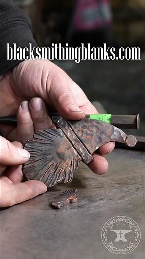 Forging a copper Santa