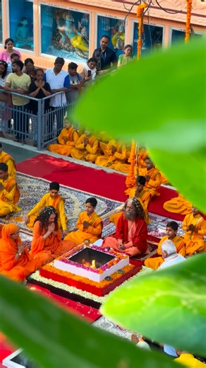 2.4K views · 553 reactions | Sacred havan at @parmarthniketan , offered in the divine presence of Param @pujyaswamiji - a timeless prayer for peace, devotion and unity on the holy banks of Mother Ganga  . . . . . . . . . . #ganga #divine #bhajan #devotion #spirituality #peace #prayer #grace #parmarthniketan #pujyaswamiji | Parmarth Niketan | Facebook