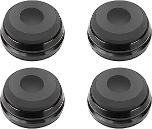 Yinyu Isolation Feet for Speakers & Subwoofers, Aluminum/Silicone Isolation Pad Feet – Set of 4,Subwoofer Isolation Feet Amplifier feet,Stand Foot Mat Shock Absorber for Audio CD AMP HiFi Subwoofer