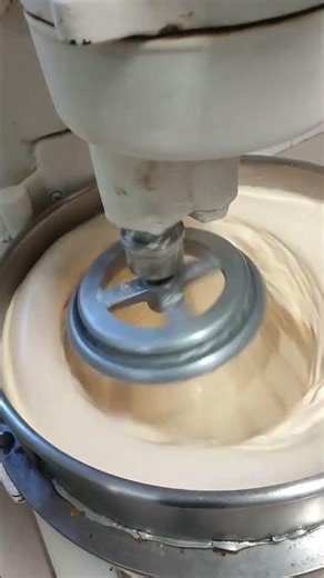 Mixing cake batter using a machine. #shorts