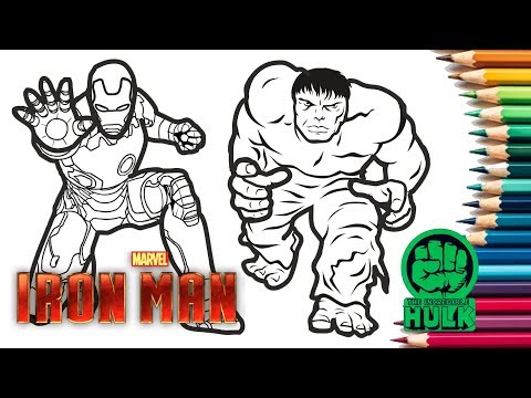 Hulk vs Iron Man Heroes Coloring Pages | Hulkbuster Coloring | Iron man Coloring Page ‪@colorgoart‬