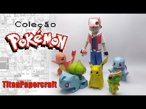 Coleção Pokemon Papercraft