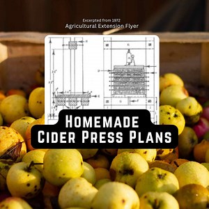 Plans de pressoir à cidre fait maison (fichier PDF, 2 pages, diagrammes, matériel, instructions, extrait du dépliant de 1972 sur la vulgarisation agricole) - Etsy France