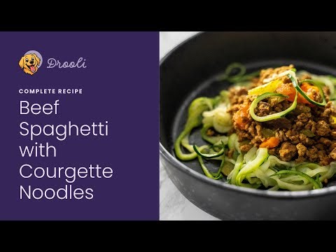 Beef Spaghetti with Courgette Noodles for Adult Dogs | Olli Recipe