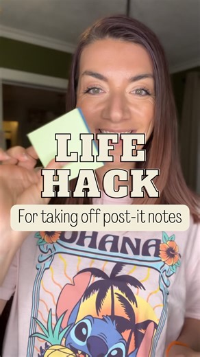 𝐂𝐡𝐞𝐥𝐬𝐞𝐚 𝐃𝐲𝐚𝐧 𝐓𝐮𝐫𝐚𝐧 | ꜱɪᴍᴘʟᴇ ᴍᴏᴍ ʜᴀᴄᴋꜱ | Pull the post-it note upwards - it curls and wont stay stuck 🚫🙅🏻‍♀️ Pull the post-it note straight down - the page stays straight and... | Instagram