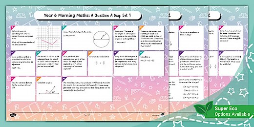 Year 6 Morning Maths: A Question A Day