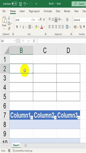 Cách tạo bảng trong Excel #shorts #viral #exceltips