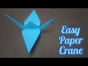How To Make a Paper Crane (Orizuru) / Easy Origami Crane step by step (For Good Fortune)