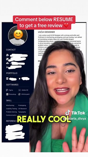 UX designer’s resume review ❤️💡✨ #resume #resumetips #uxdesign #uidesign #graphicsdesigner