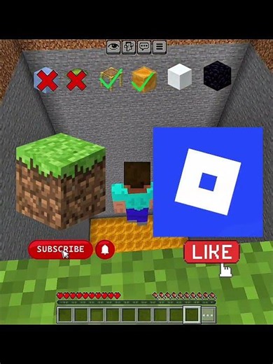 Testing Minecraft blocks that stop falldamage!#minecraft #shorts