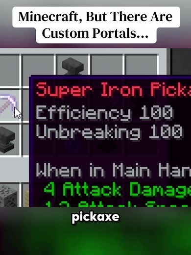 Minecraft But There Are Custom Portals Mod