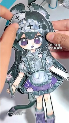 movarble paper doll #paperdoll #hangingpaperdoll #paperdollcraft