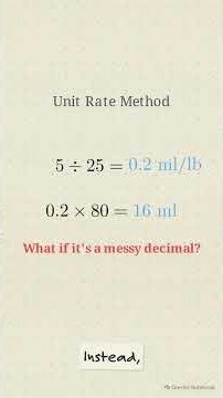 Grade 7 Math U02 L03 — How to Solve Proportional Relationships #Shorts