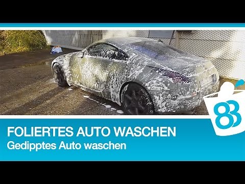 Foliertes oder gedipptes Auto richtig waschen putzen und reinigen - Matten Autolack reinigen waschen