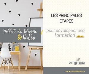 Les principales étapes pour développer une formation - Competenza Formation
