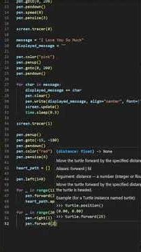 How to Code a Heart ❤️ | Python Code to Surprise Your Loved Ones!