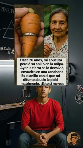 ¡Milagro! Abuela recupera anillo de su difunto amor en una zanahoria 😭 #Shorts