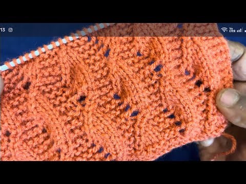 Latest💥Single Colour Knitting Design! Beautiful and Easy Knitting Tutorial#handmade