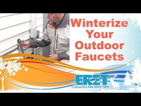 How to winterize outdoor faucet tap - DIY
