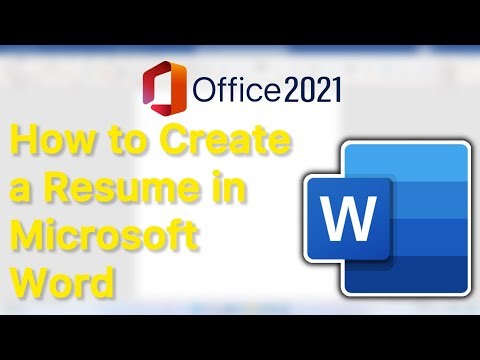 How to Create a Resume in Microsoft Word