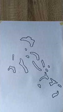 How To Draw Map of Bahamas step by step