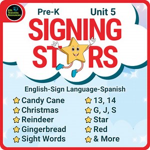 Preschool Kindergarten Curriculum Unit 5 Christmas Hands-On Lessons ASL Spanish