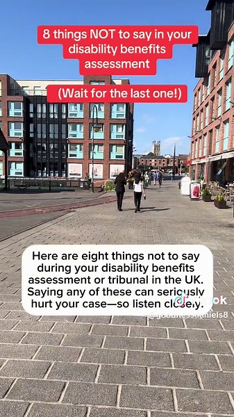 8 Things to Avoid Saying in Disability Benefits Assessment
