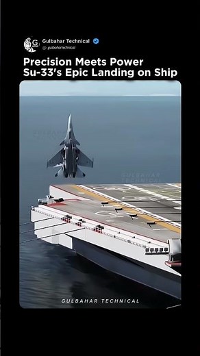 Precision Meets Power ⚓ | Su‑33’s Epic Ship Landing 🚀