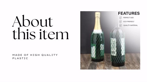 MT Products Mesh Bottle Sleeves For Glass Wine Bottles or Liquor - 7” Long Protective Plastic Net (25 Pieces)