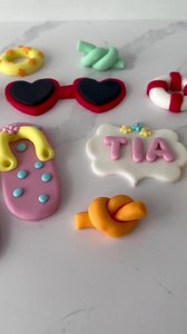 Personalised Summer Beach Cake Topper Set - Flip Flops,sunglasses,nmae and Age - Fondant Decorations. - Etsy UK